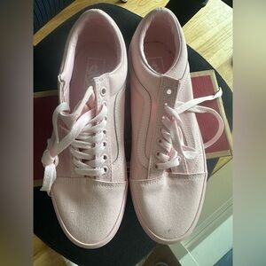 Vans Women's Pink Canvas Sneakers size 10